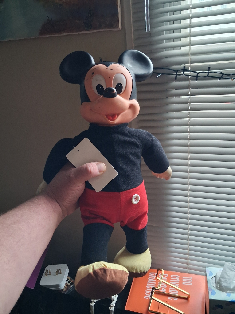 Disney Black & Red Classic Mickey Mouse Plush